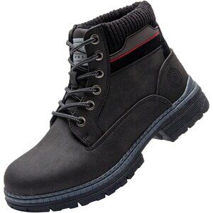 〽️Women's Black ANJOUFEMME Waterproof Outdoor Lightweight Winter Ankle Boots